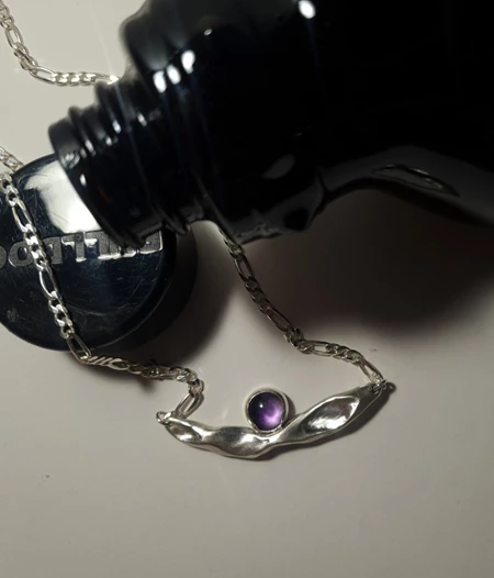 Melted Amethyst Necklace