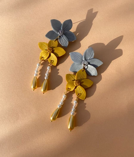 Double Blossom earrings
