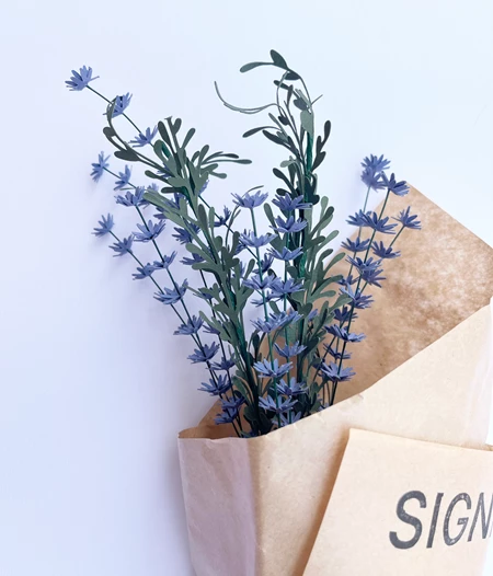 Lavender Paper Bouquet